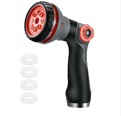 Homitt Garden Hose Nozzle One-Piece, 8 Spray Patterns Hose Nozzle