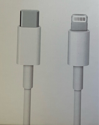 USB Cable Charge C To Lightning 1m