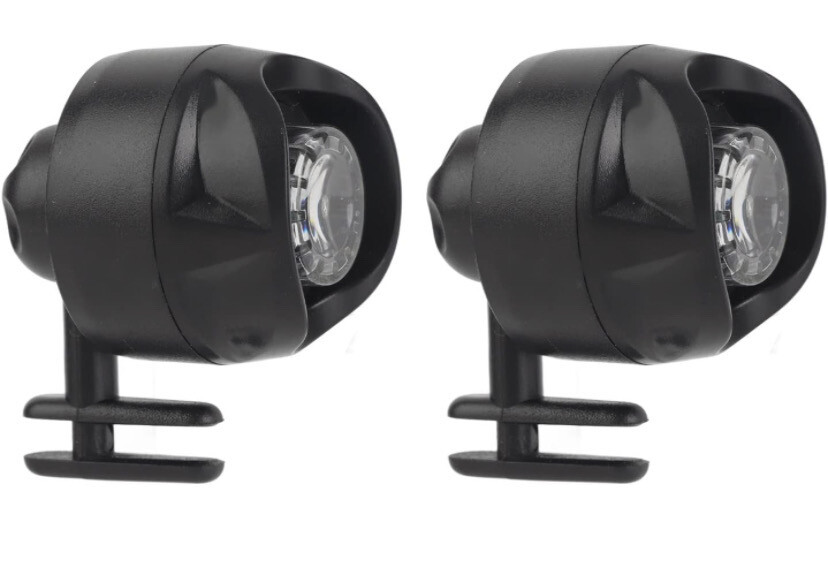 Button Battery Mini Shoe Headlights Lightweight 2PCS