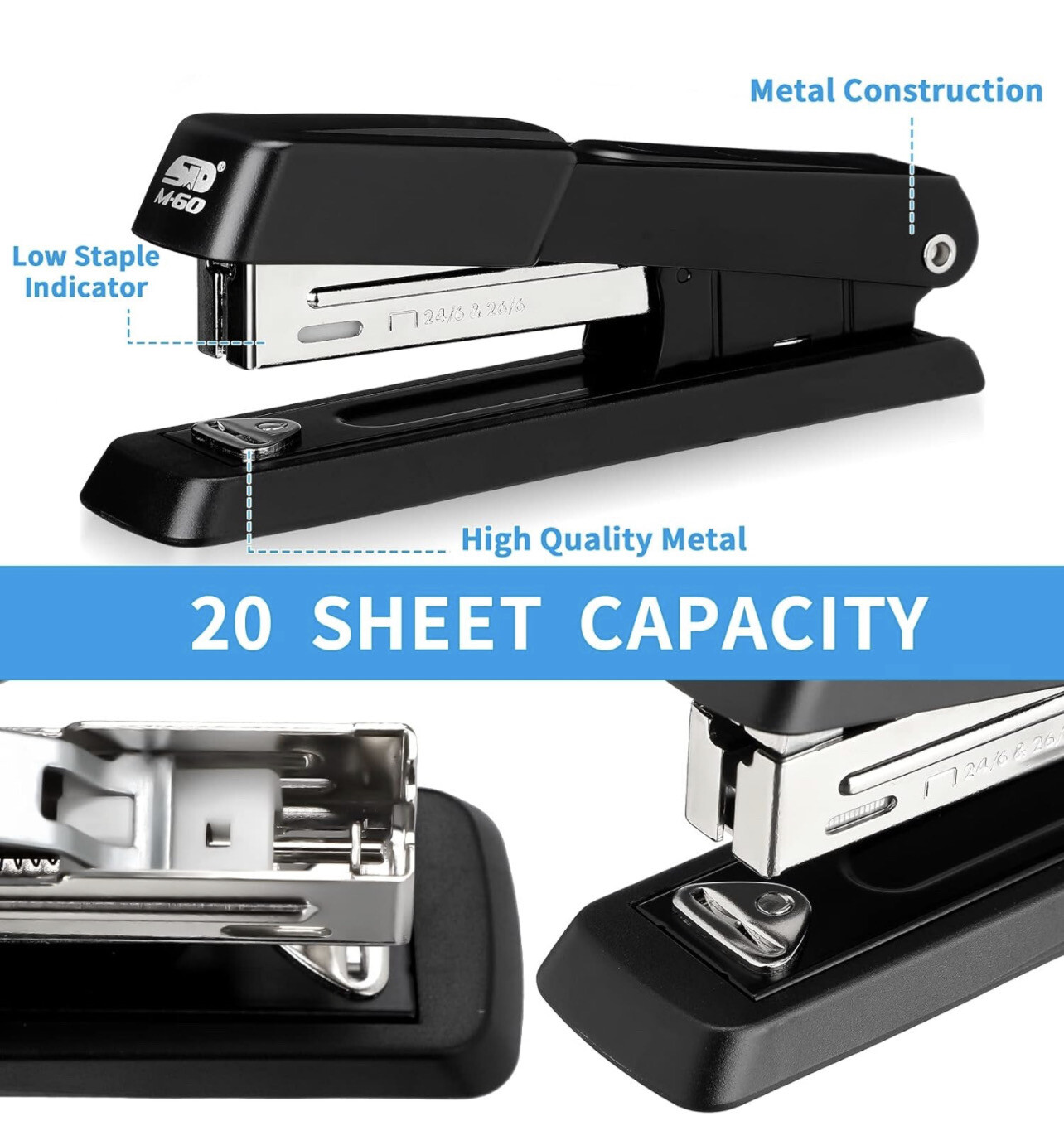 Popular M-60 Half Strip Metal Stapler