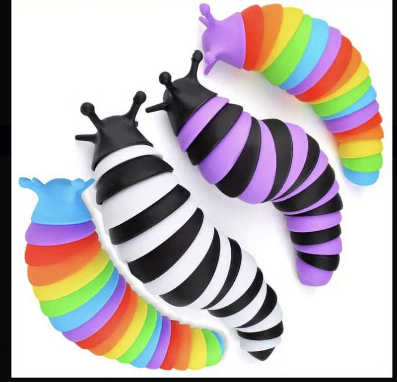 Colorful Caterpillar Fun Decompression Toy Snail Slug