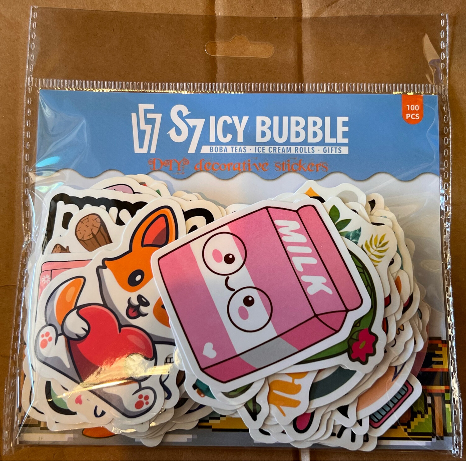 S7 Icy Bubble Sticker 100pcs