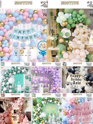 JLH Balloon Set For All Occasion Theme