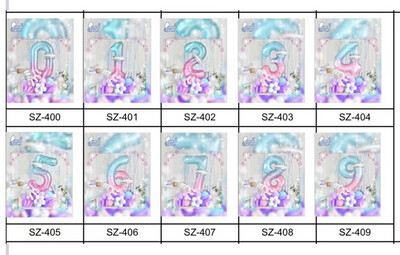 Balloon Numbers For Birthday Decoration