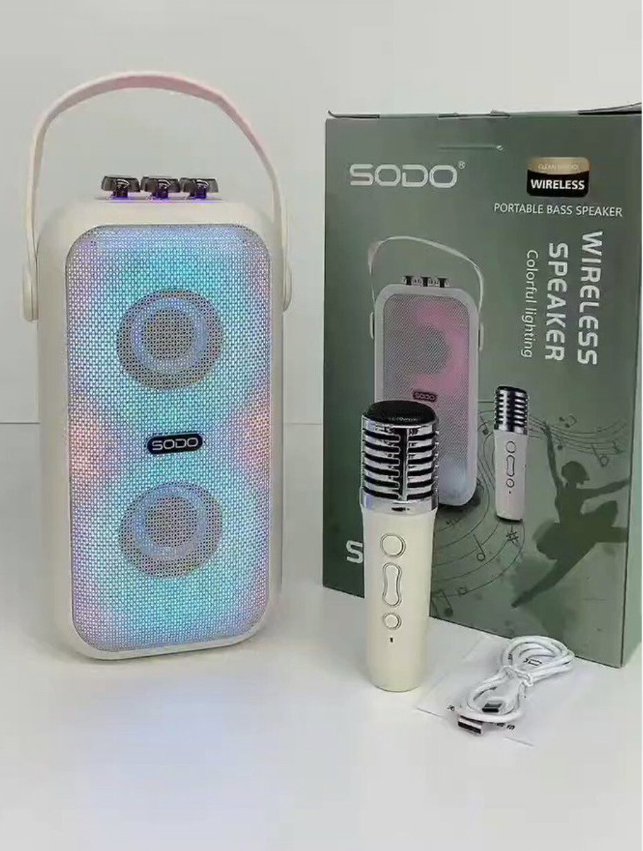 SODO Wireless Portable Bass Speaker Wireless Speaker Colorful Lightning SDO6