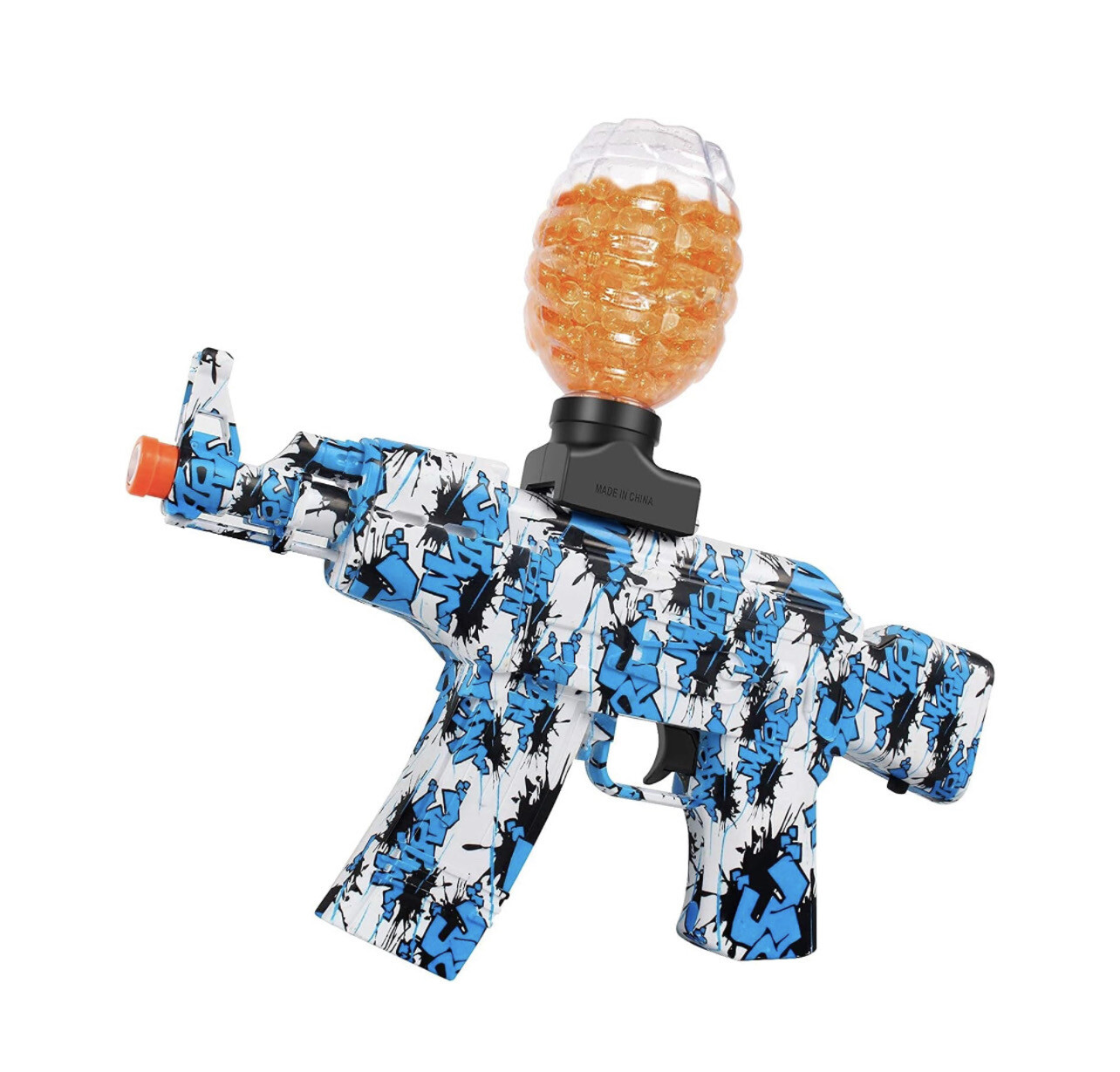 Gel Ball Blaster AEG AKM-47 Splat Gun for Orby Gun Automatic Outdoor Activities-Fighting Shooting Team Game,Ages 14