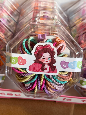 1set Sweet Lovely Candy Colors Cartoon Hair Accessories, Girls Casual Leisure Hair Styling Tools
