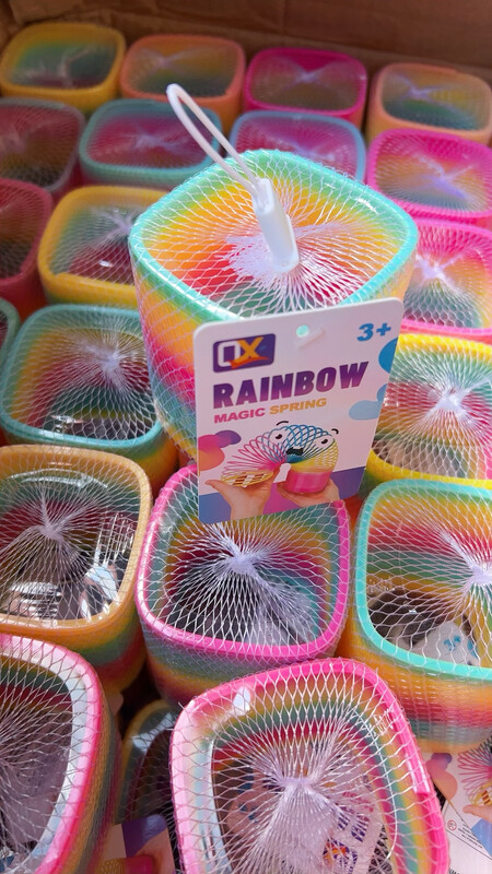 Large Spring Rainbow Square Party Favor Elastic Circle Party Party Gift