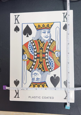 Playing Card Large 9.5&quot; x 7&quot;