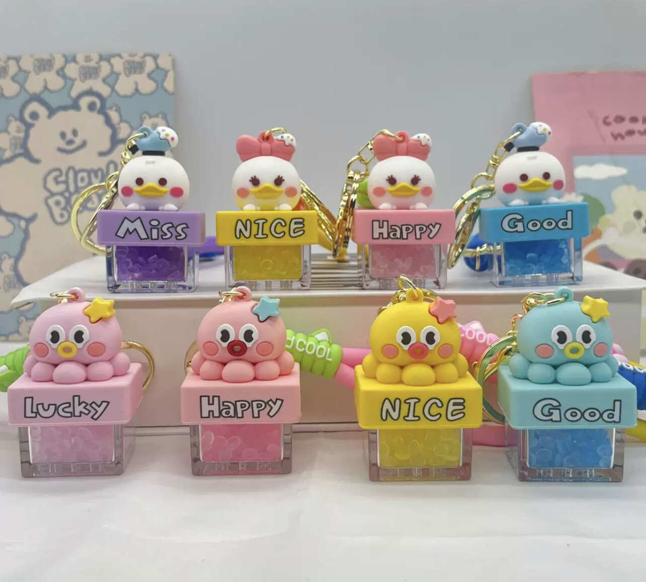 Cute Cartoon Keychain W Smell Scented