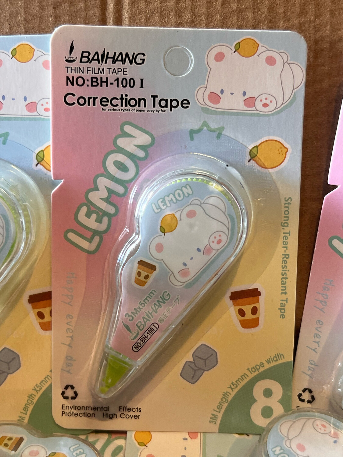 BayHang Thin Film Tape Correction Tape 3Mx5mm Strong Tear Resistance