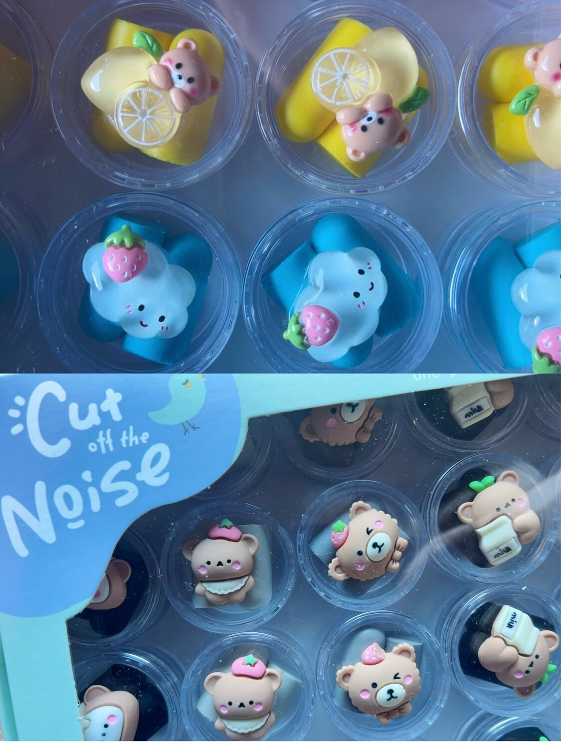 Cute Cut Off The Noise One Pair Of Sound Insulation Earplugs