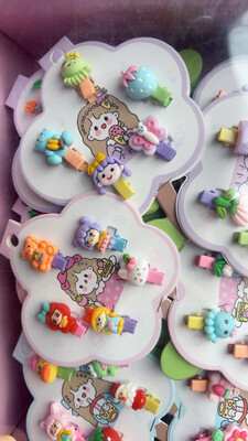 Mini Cute Hair Clip Multi Styles 5pcs