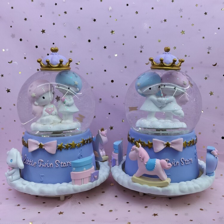 DanSheng Large Elegant Snowball Music Box with Rotating Crystal Ball NWP-6080 NWP-6109