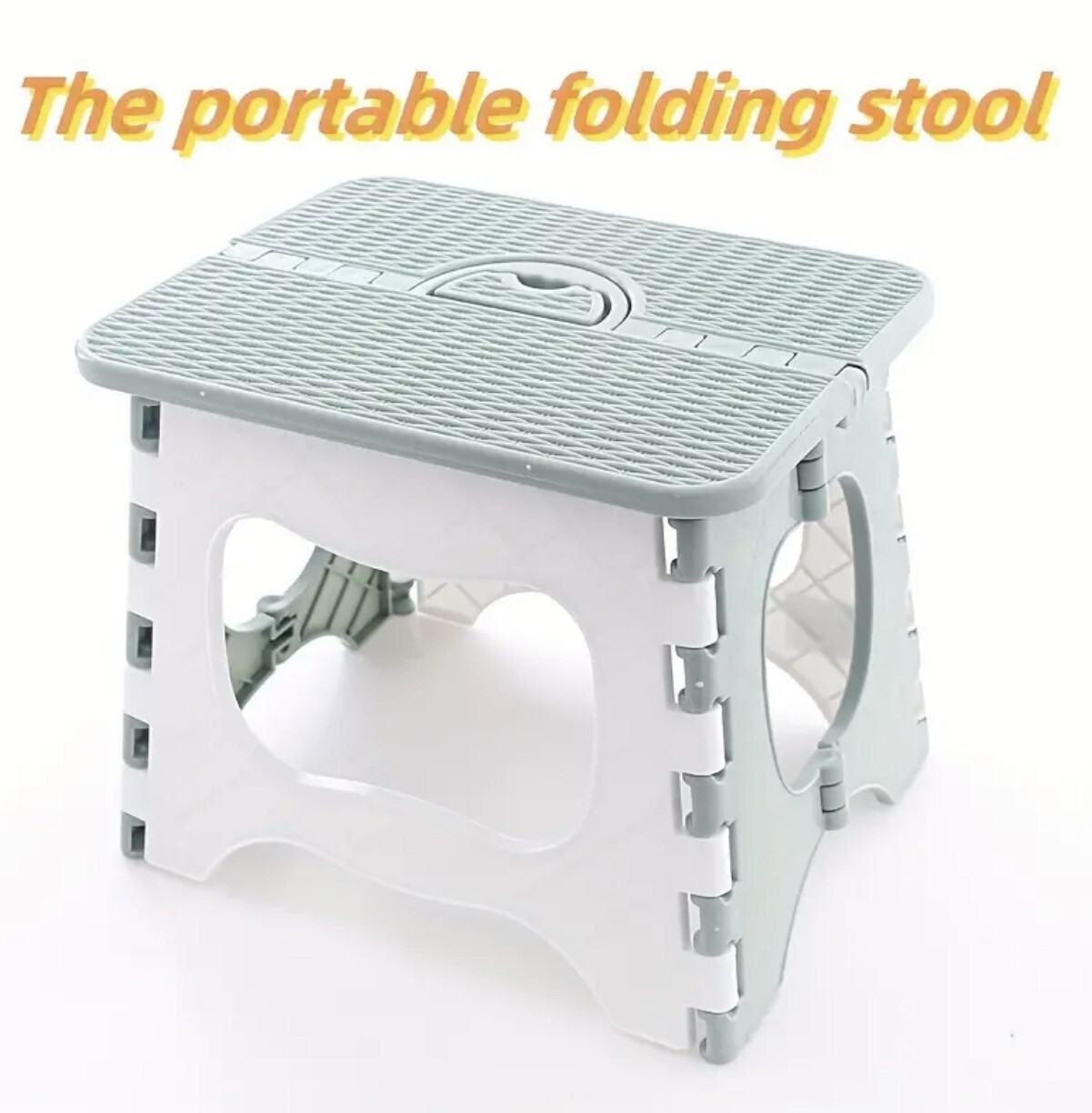 Portable Folding Stools With Handle, Compact Lightweight Plastic Foldable Chair For Outdoor Fishing, Train Boarding, Horseback Riding, Camping, Family Gatherings, Birthday Parties, Adult Ceremonie