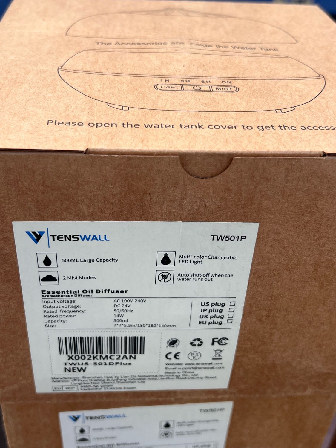 Tenswall TW501P Essential Oil Diffuser