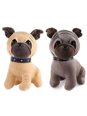 Mash Pug Stuffed Animal, 12 inches Tall, Pug Dog Stuffed Animals Large Toy, Stuffed Pug Plush Toy for Kids, Pug Dog Décor, Pug Pillow Toy Plushie