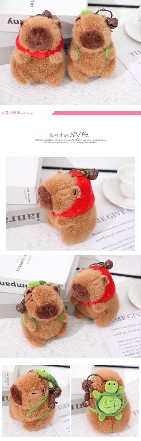 ILAHUI Ugly And Cute Capybara Plush Kawaii Porpoise Doll Plush Stuffed Animal Small Size
