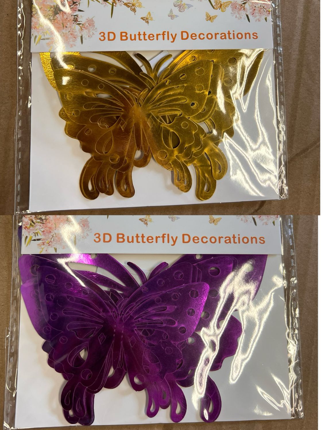 3D Butterfly Decorations