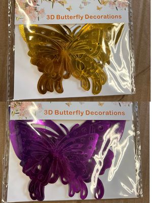 3D Butterfly Decorations