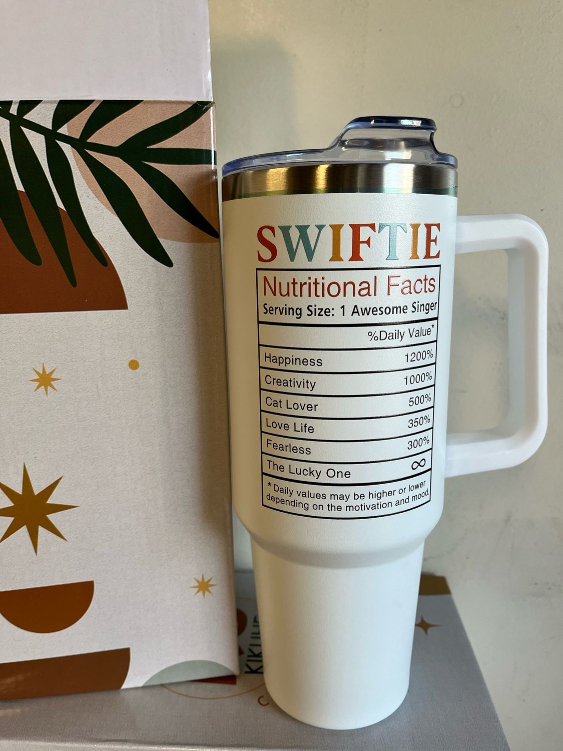 Swiftie Travel Mug 30oz Insulated Stainless Steel Tumbler With Handle &amp; Lid