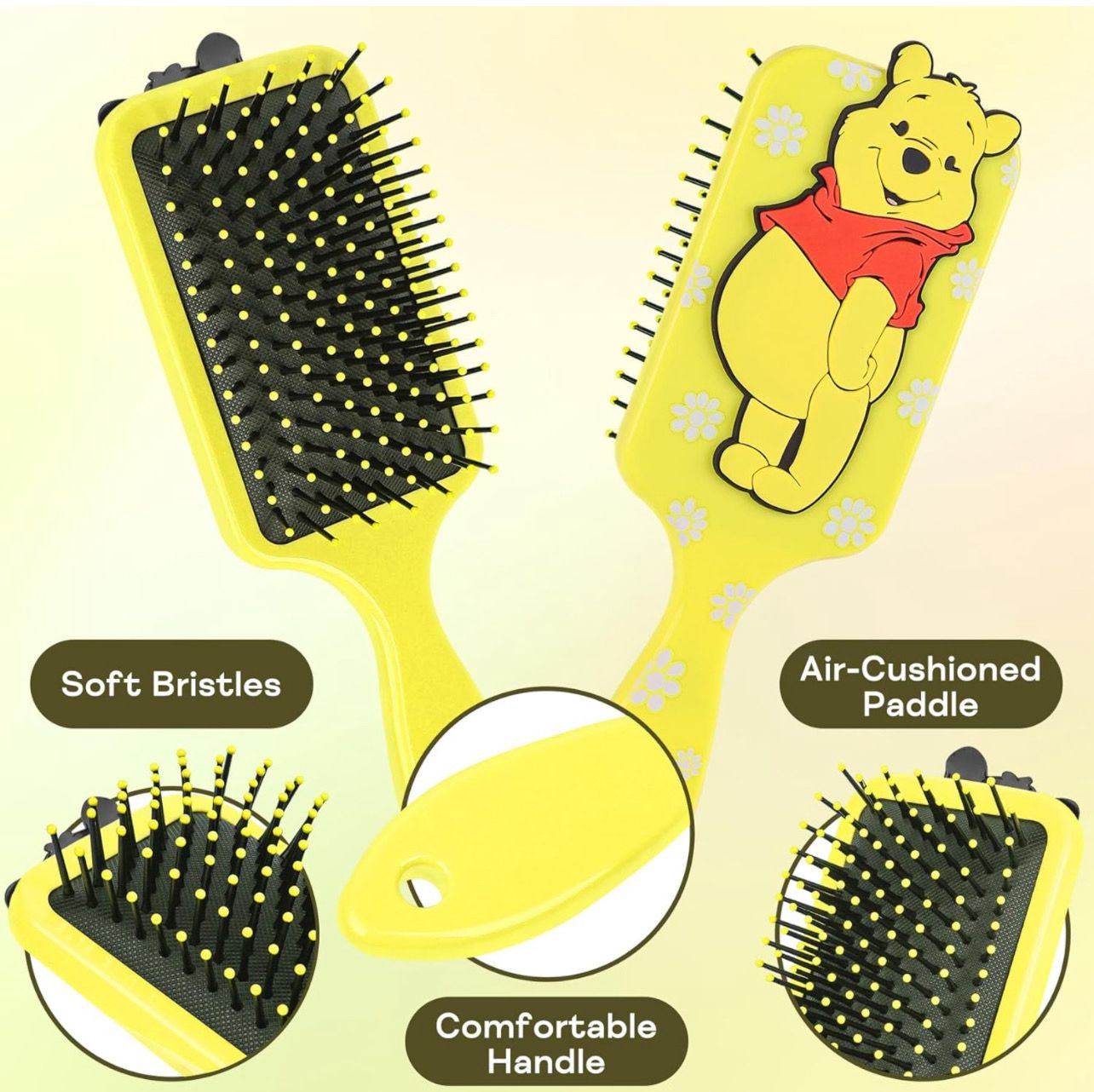 Winnie Hair Brush Yellow