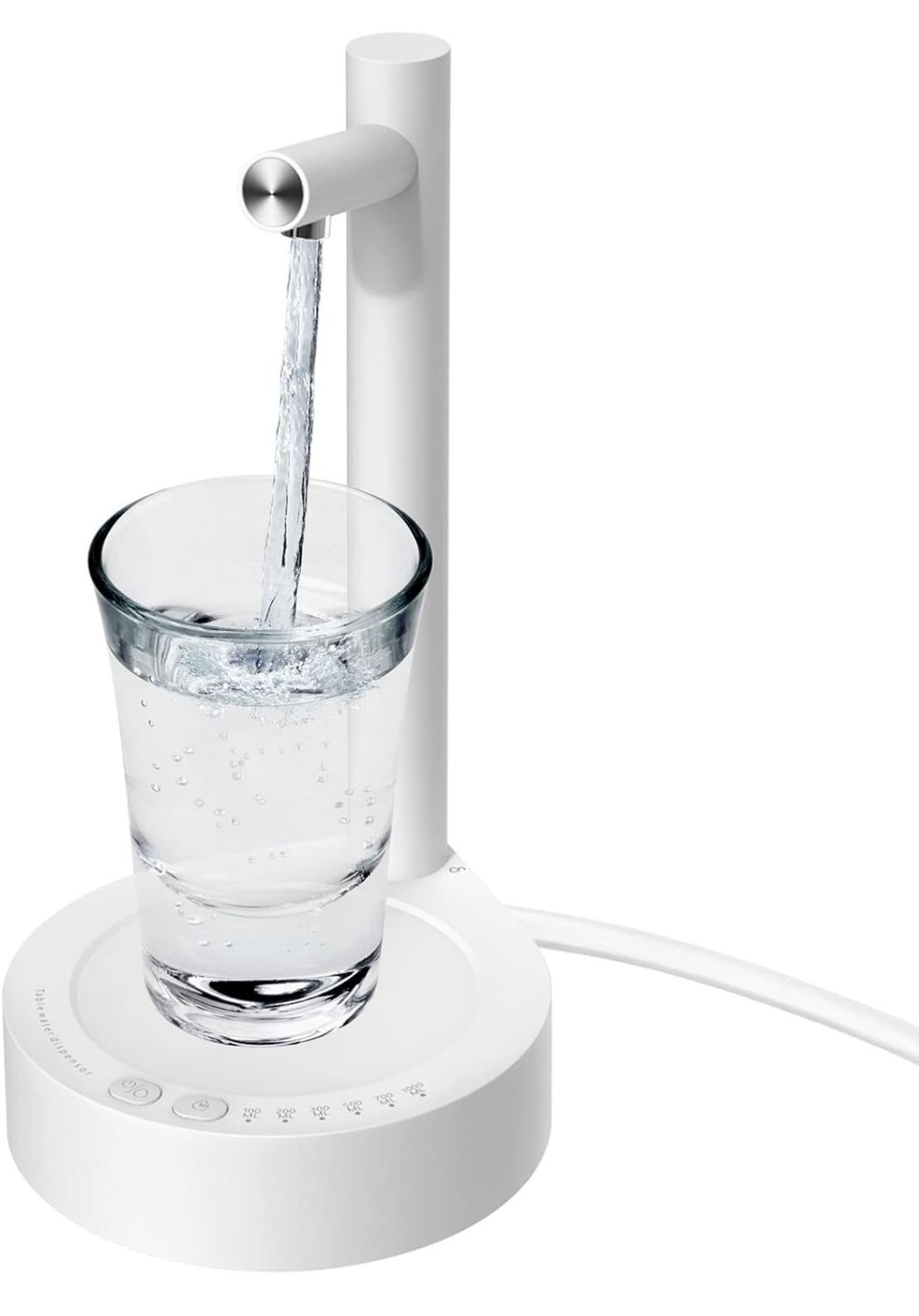 Smart Table Desktop Water Bottle Dispenser, Keweis Portable Electric Water Bottle Pump Countertop for 5 Gallon &amp; Universal Bottles, USB Charging Automatic