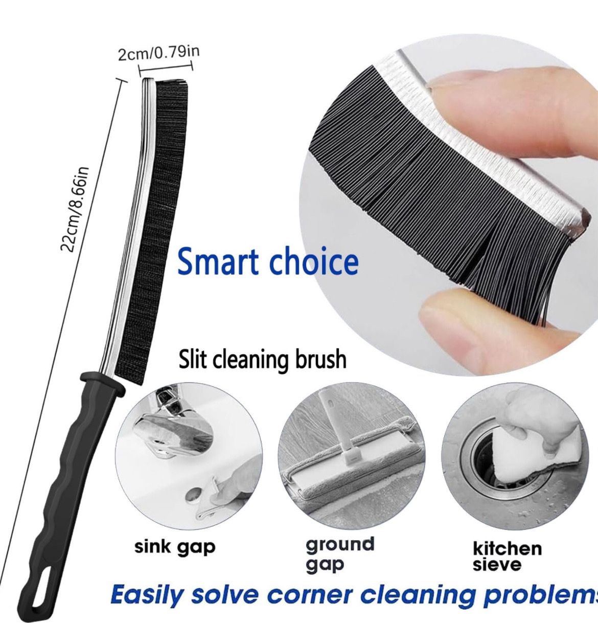 Gap Cleaning Brush, Dead Corners Multifunctional Brushes,Bathroom Crevice Gaps Cleaning Brush