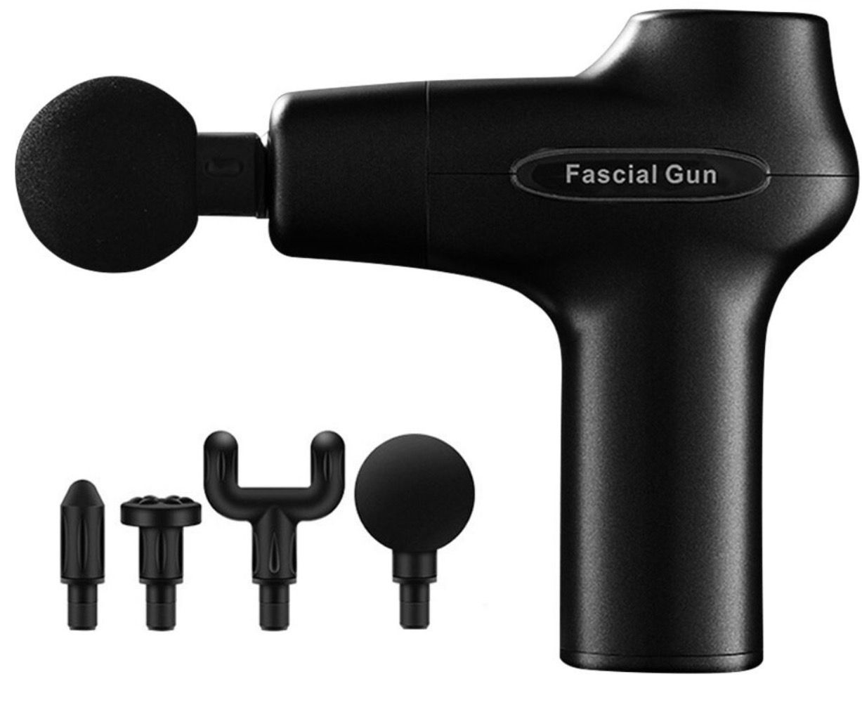 Elroy Muscle Fascial Gun Massager Electric Mini Muscle Massage Machine Deep Tissue Percussion Massager, Black