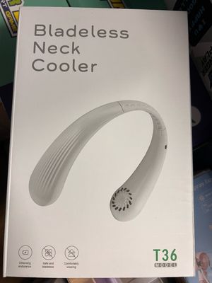 Bladeless Neck Cooler T36 USB Rechargeable Cooling Air Black