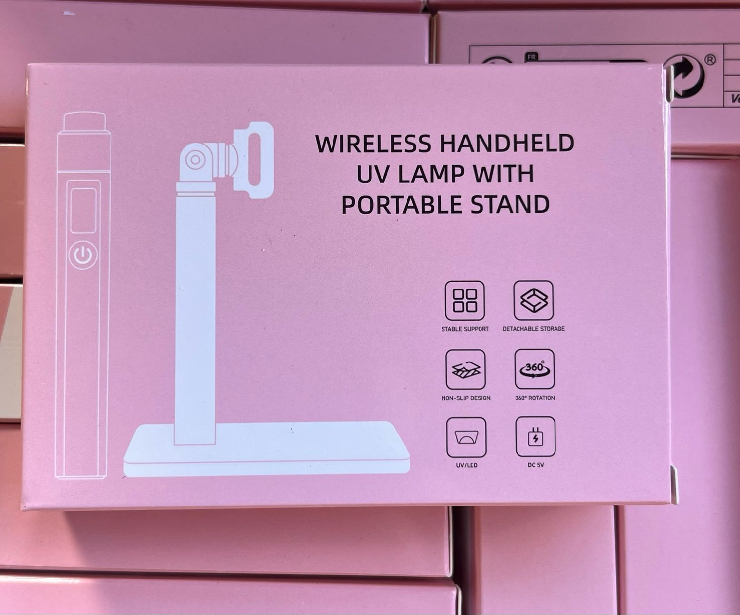 Wireless Handheld UV Lamp With Portable Stand