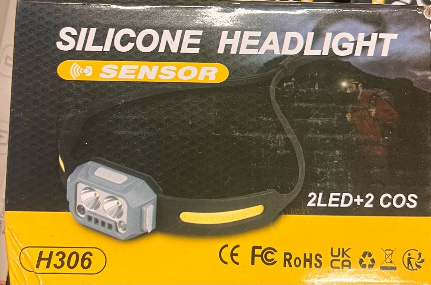 Silicone Headlight 2 LED + 2 COS