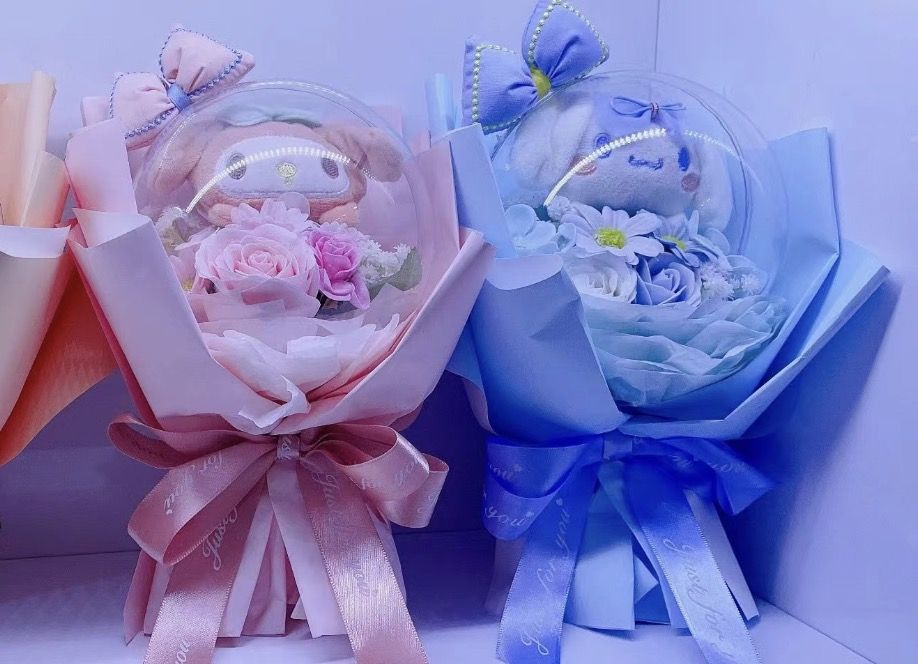 Cute Handmade Case Bouquet Light Up