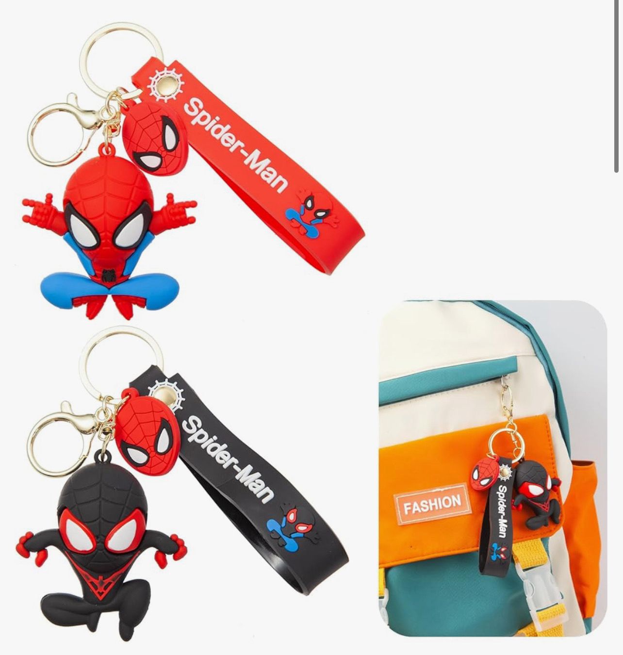 Cartoon Keychain, Cute Keychain Keyring Key Accessories for Kid Boy Girl Party Favors Gift
