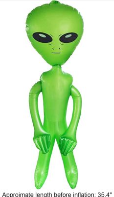 Inflatable Alien 35.4 Inch Jumbo Inflatable Blow Up Alien Toy Decorations