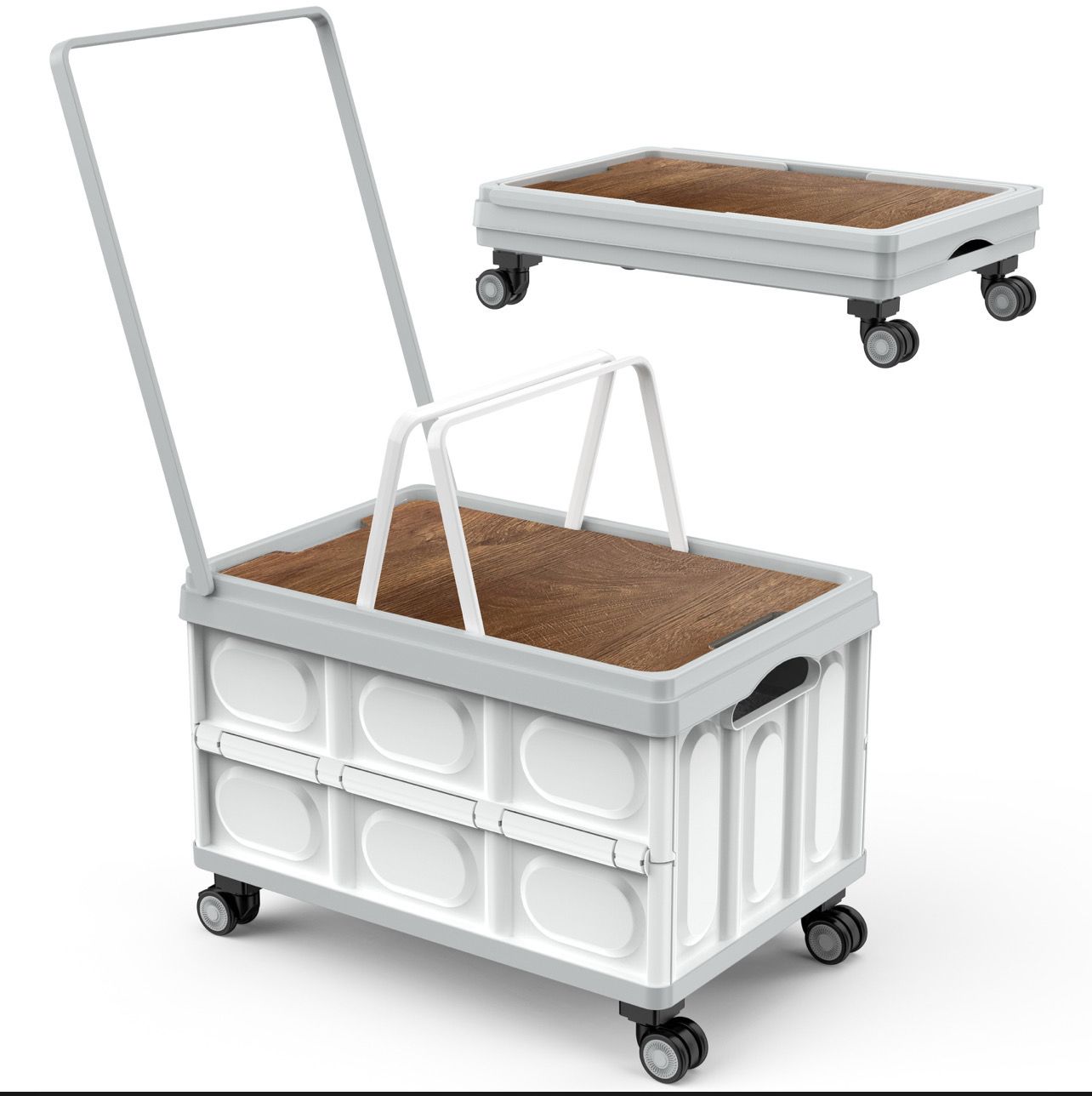 55L Multi-Purpose Folding Shopping Cart