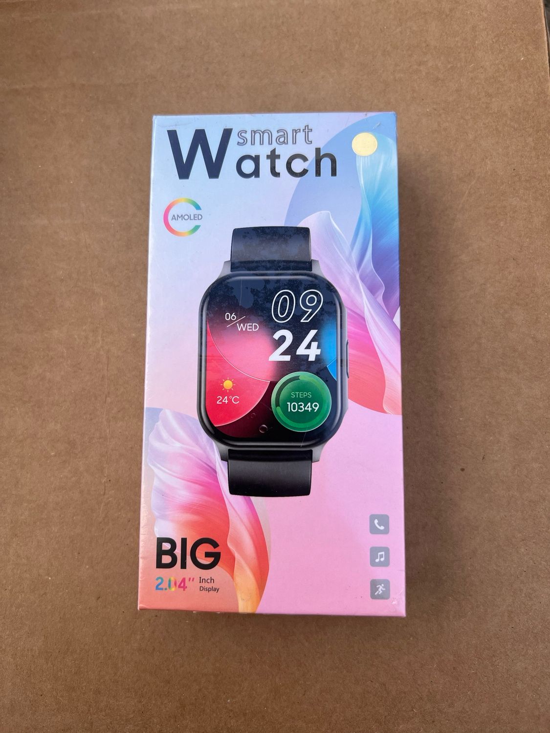 Smart Watch Amoled Big 2.04&quot; Inch Display