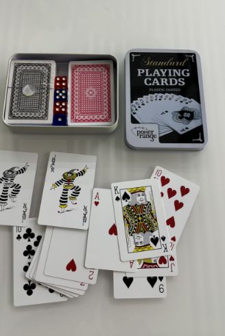 Playing Card Poker Range Standard 2 Sets Card &amp; 4 Dices