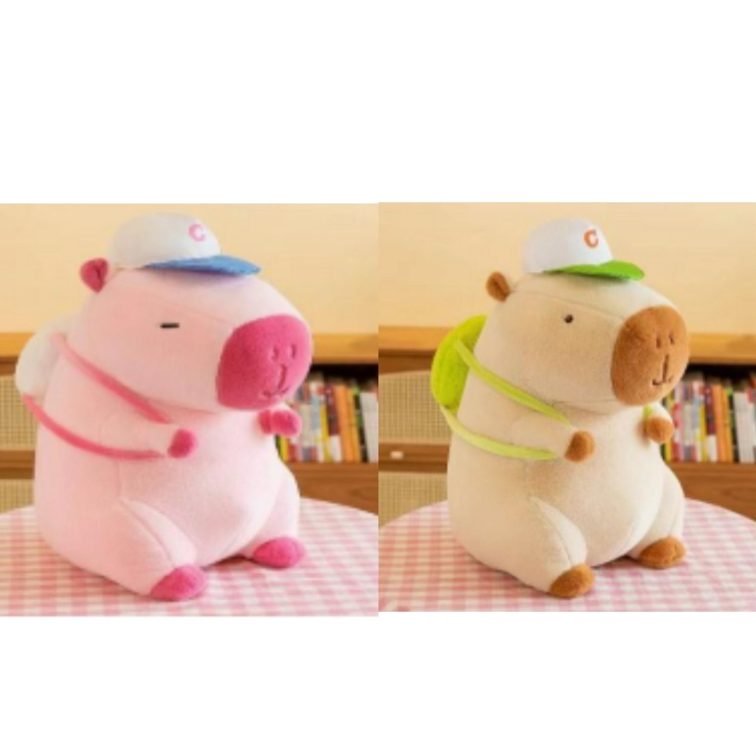 Ugly And Cute Capybara Plush With Turtle Backpack Kawaii Porpoise Doll Plush Stuffed Animal Large 50cm