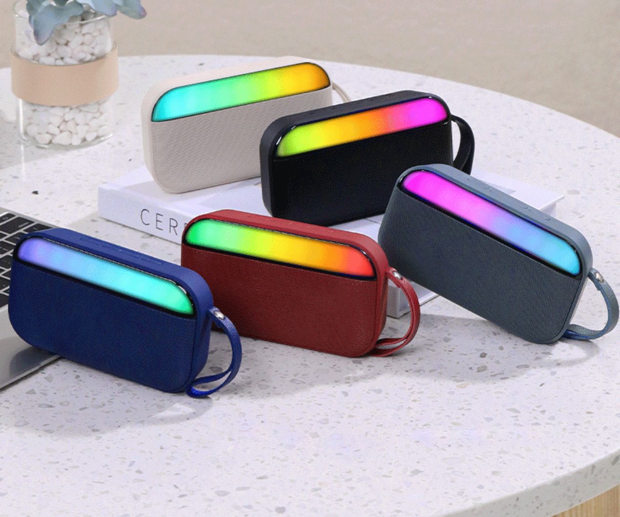 Wireless Speaker BS-56D RGB Dazzle Color Lamp