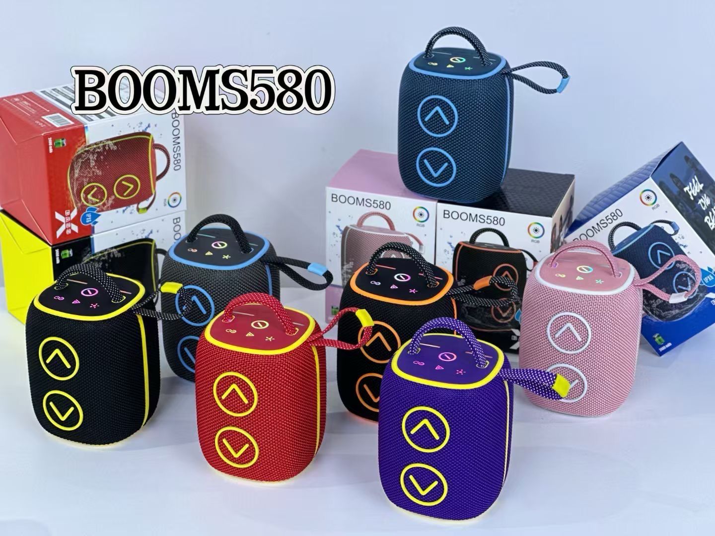 Wireless Speaker BOOMS580 RGB IPX6 2400 mAh