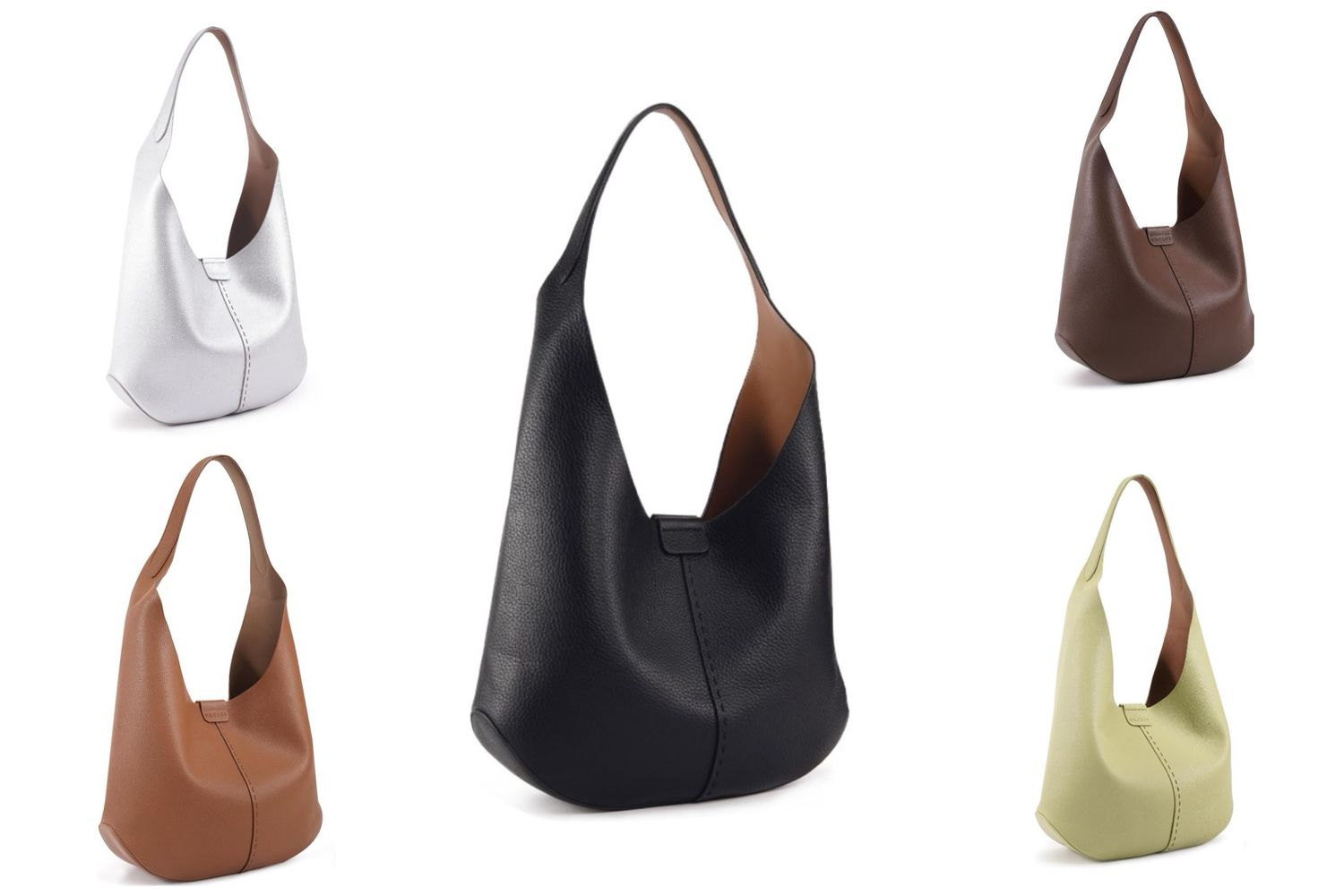 Soft Vegan Leather Slouchy Bag Shoulder Handbags