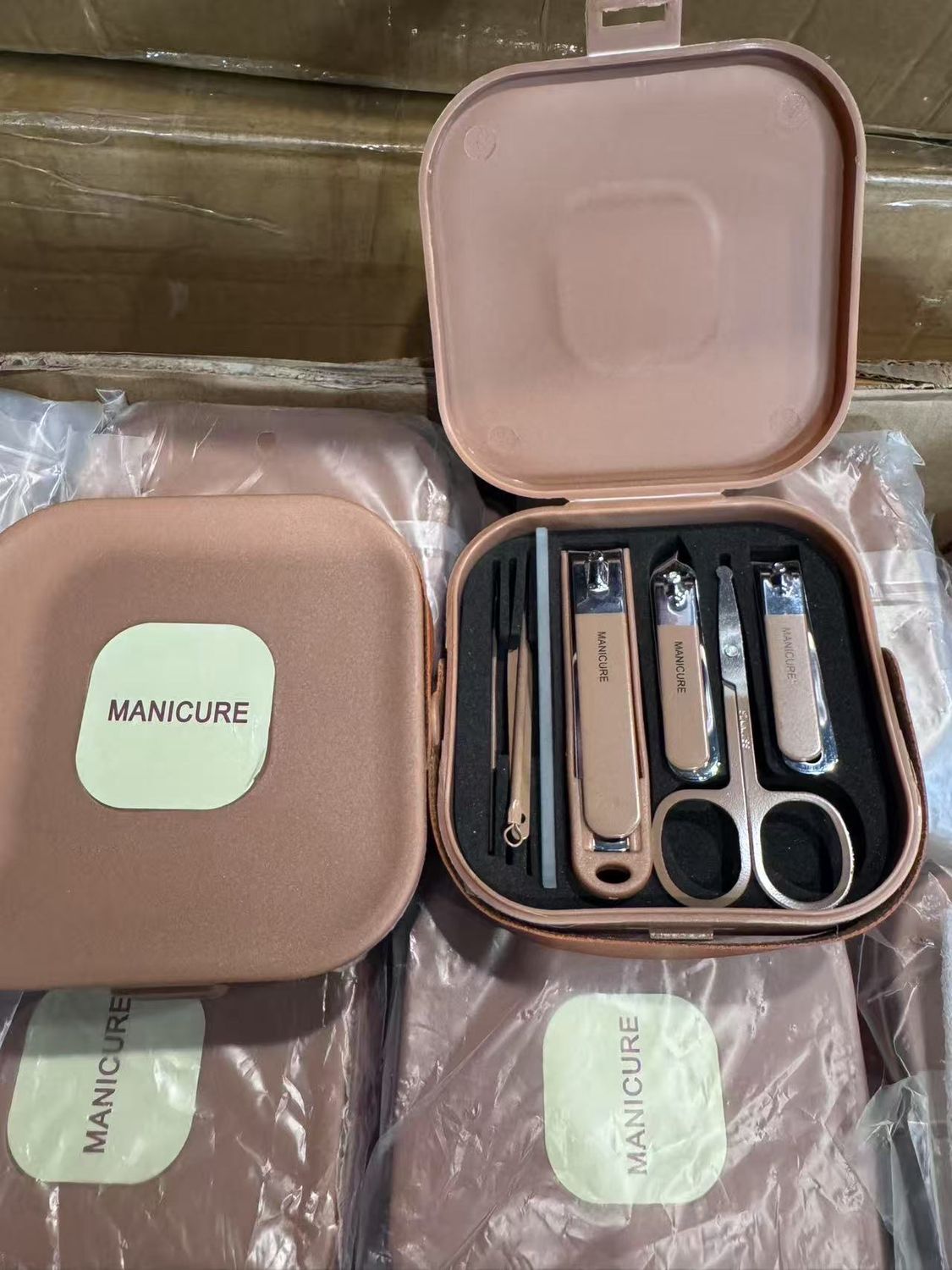 Manicure Set Nail Clippers Pedicure Kit Stainless Steel Grooming Kit Nail Care 9pcs