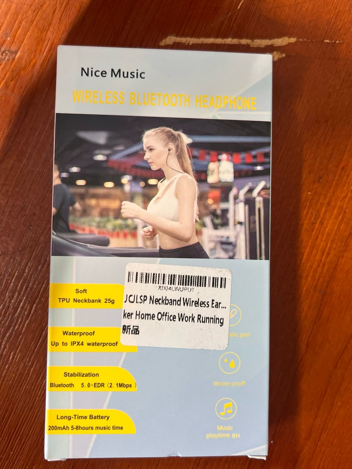 Neckband Nice Music Wireless Bluetooth Earphone Headset V5.3, 18H Playtime, Hands Free Noise Canceling Headphones