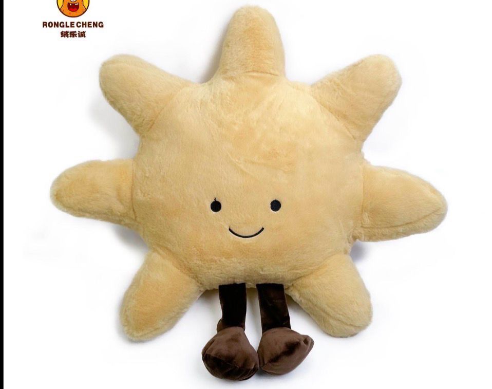 RongleCheng Home Throw Pillow Series Cute Plush Toy Creative Five Point Star Stuffed Animal Sofa Cushion
