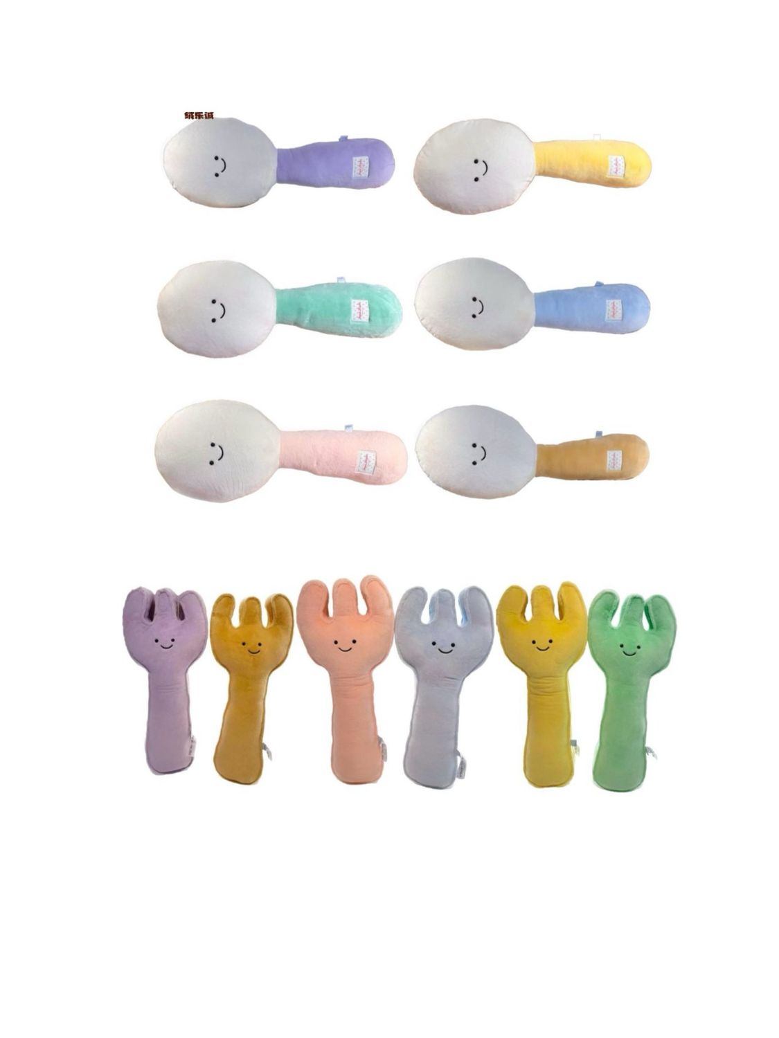 Rongle Cheng Spoons Forks -shaped Pillow  Serving as a Cute Bedroom Pillow/living Room Sofa Back Pillow/office Nap Pillow