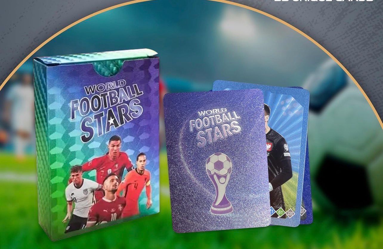Playing Card World Football Stars Soccer Cards Siblings &amp; Soccer Fans | Printed on Premium Paper