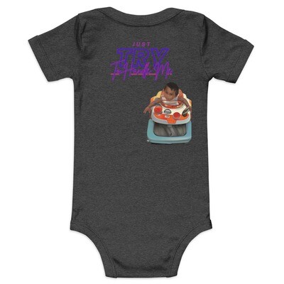 Baby short sleeve Try Me one piece