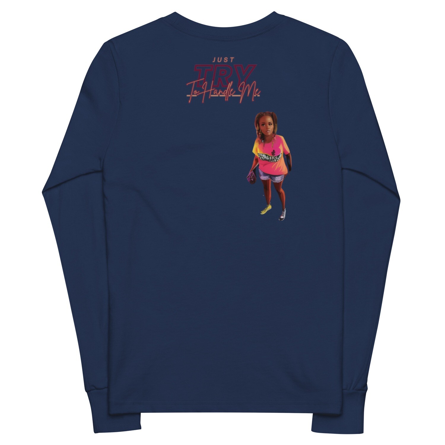 Youth long sleeve tee Try Me