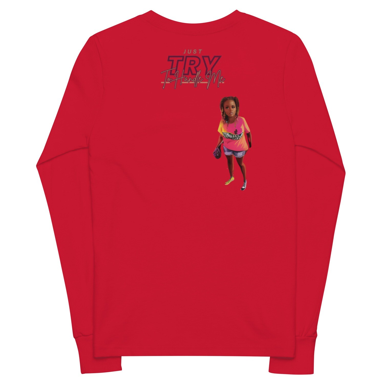 Youth long sleeve tee Try Me